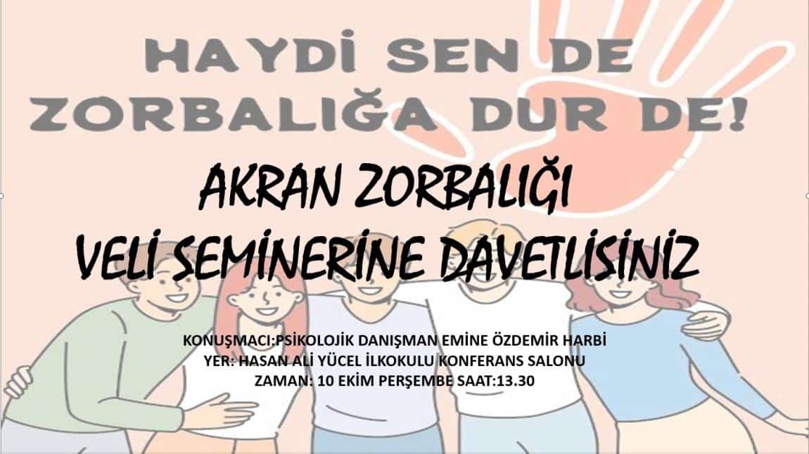 Akran Zorbalığı Veli Semineri